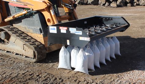 skid steer bagging attachment|sand bagger skid steer.